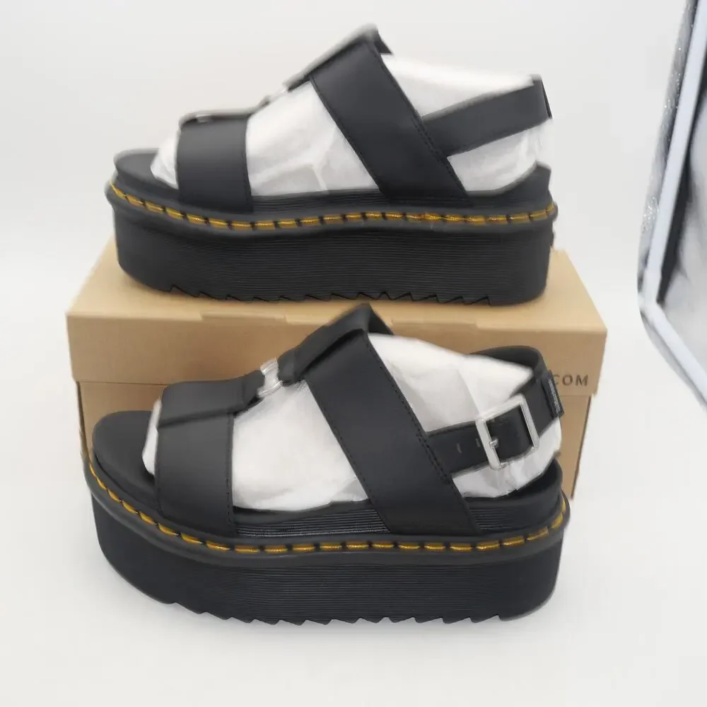 NEW Dr. Martens Platform Sandals Francis Leather Strap Retro Women's 8 - Picture 6 of 14